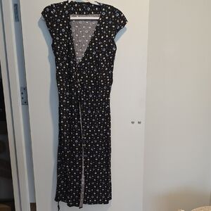 Madewell Black Floral Maxi Dress